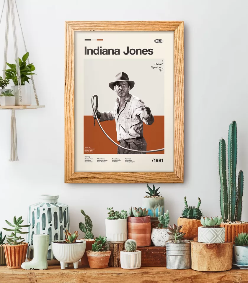 Mid-century modern Indiana Jones movie poster - Image 4