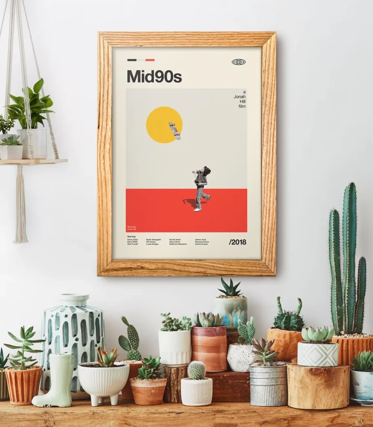 Mid-century modern Mid90s movie poster