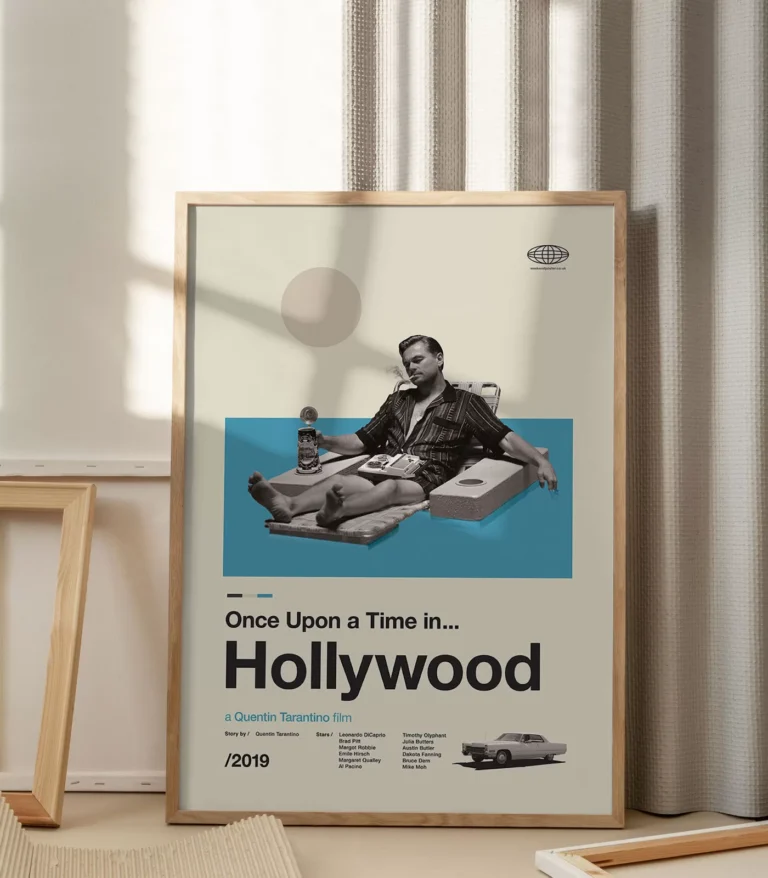 Mid-century modern Once Upon a Time in Hollywood movie poster
