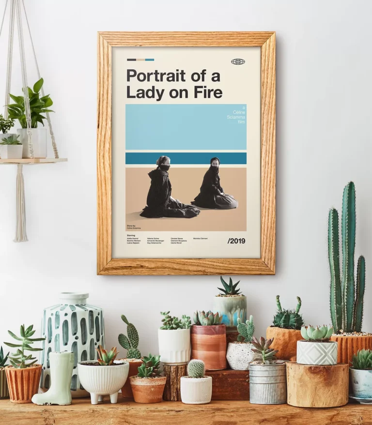 Mid-century modern Portrait of a Lady on Fire movie poster