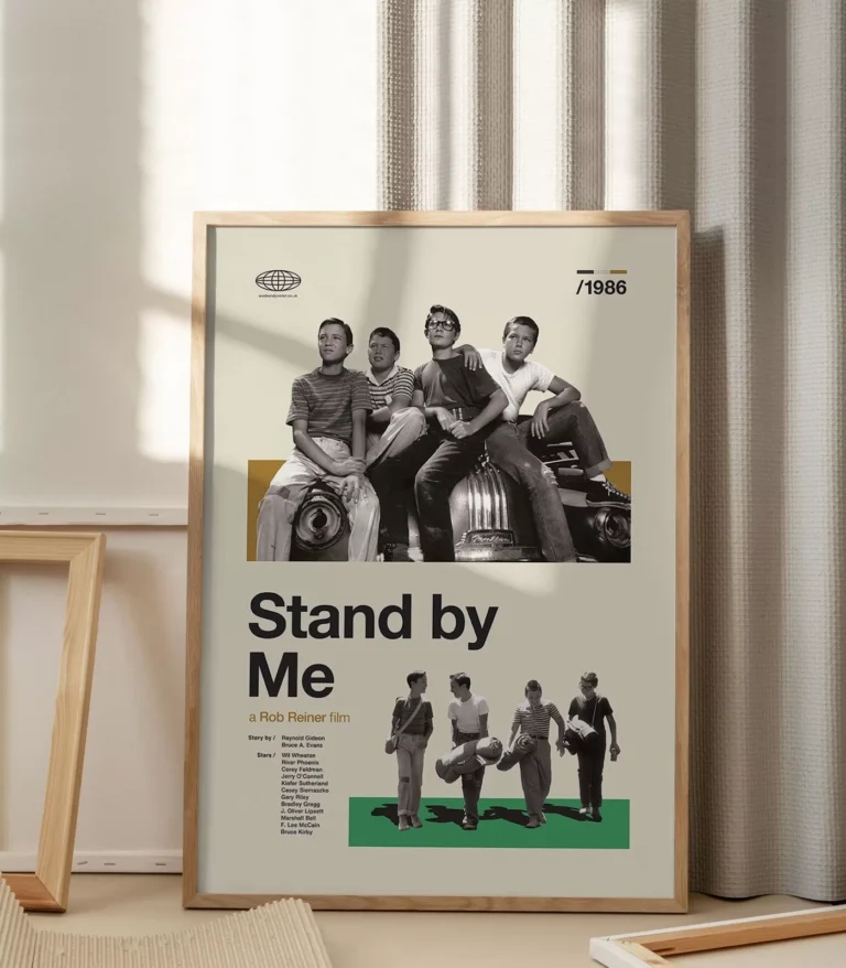 Mid-century modern Stand by Me movie poster