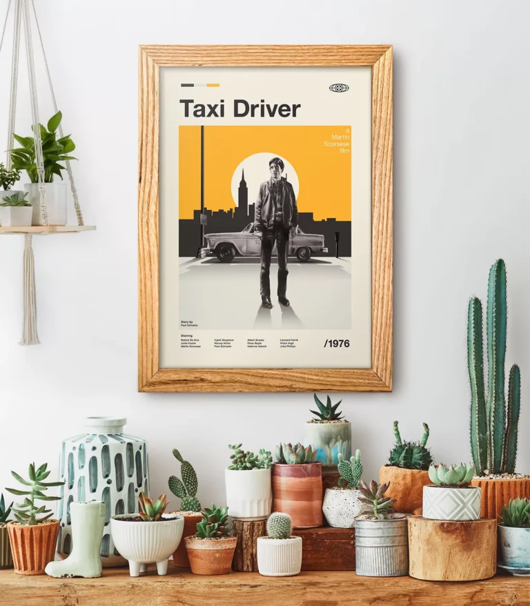 Mid-century modern Taxi Driver movie poster