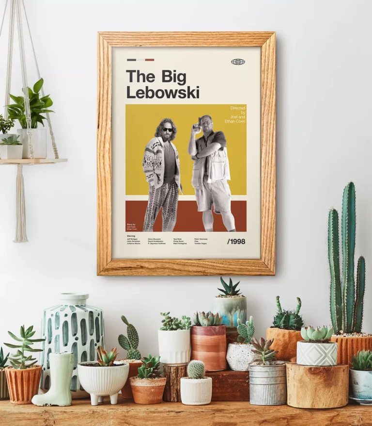 Mid-century modern The Big Lebowski movie poster