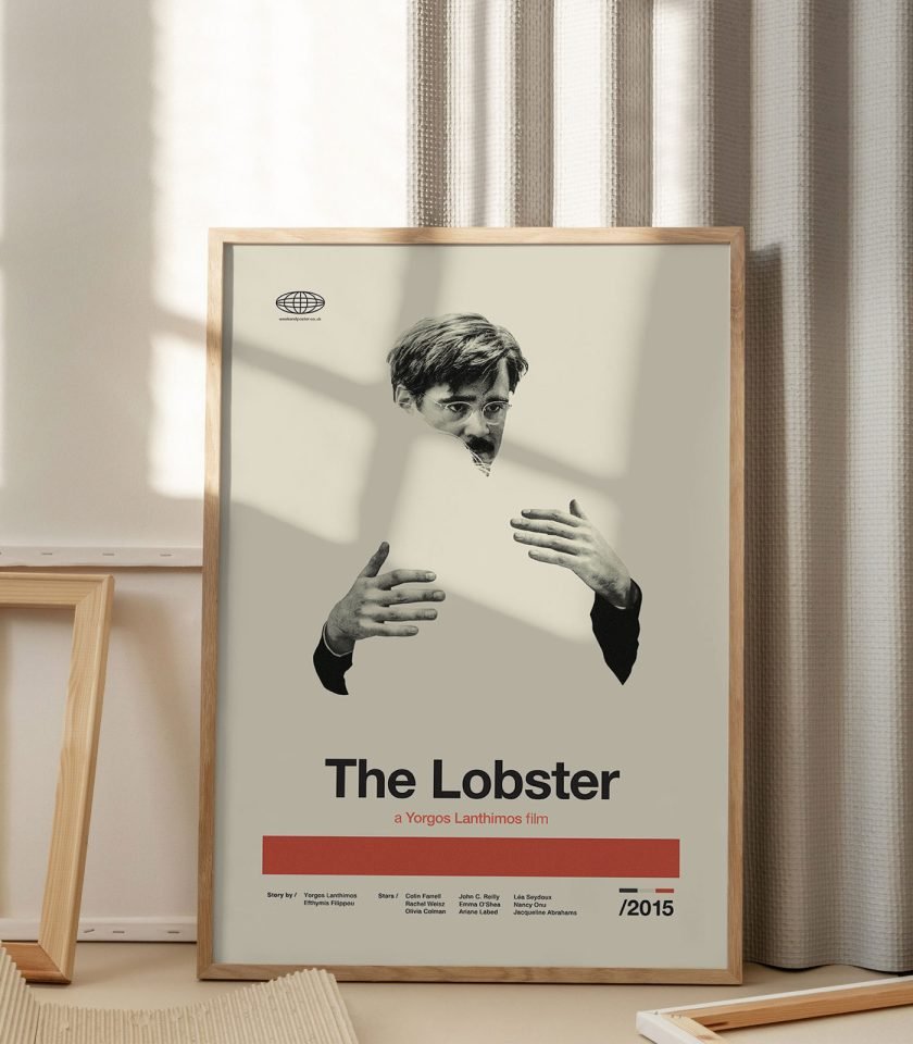 Retro The Lobster Wall Art Poster 840x960 