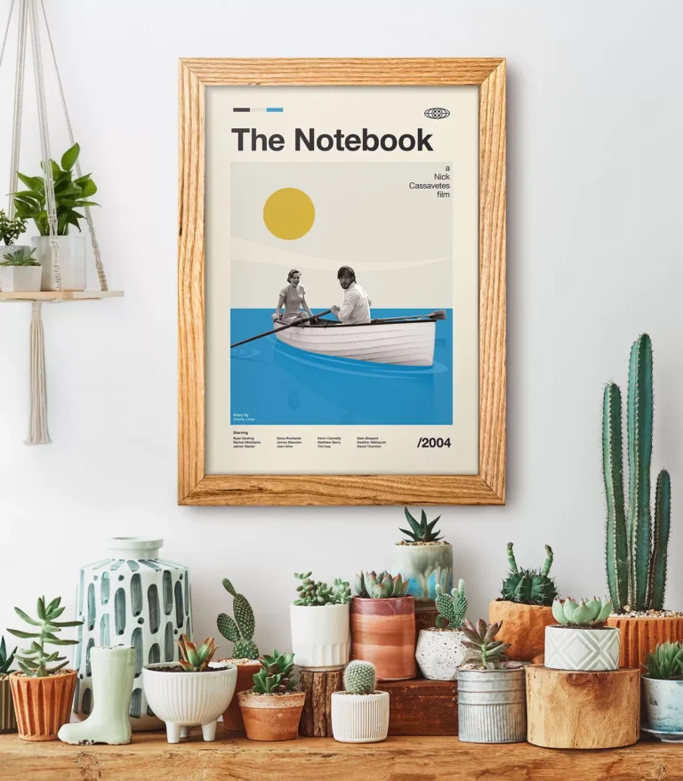 Mid-century modern The Notebook movie poster