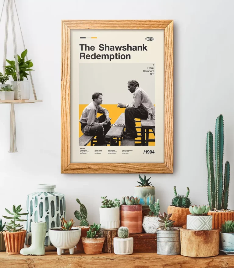 Mid-century modern The Shawshank Redemption movie poster