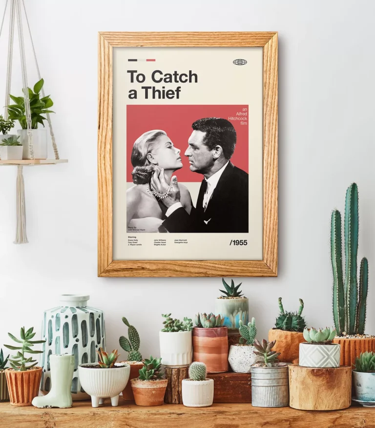 Mid-century modern To Catch a Thief movie poster