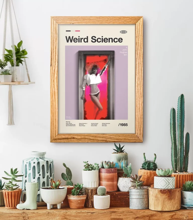 Mid-century modern Weird Science movie poster