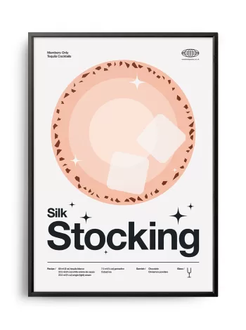 Mid-century modern Silk Stocking Cocktail poster