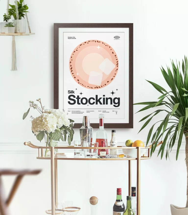 Mid-century modern Silk Stocking Cocktail poster