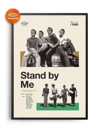 Mid-century modern Stand by Me movie poster