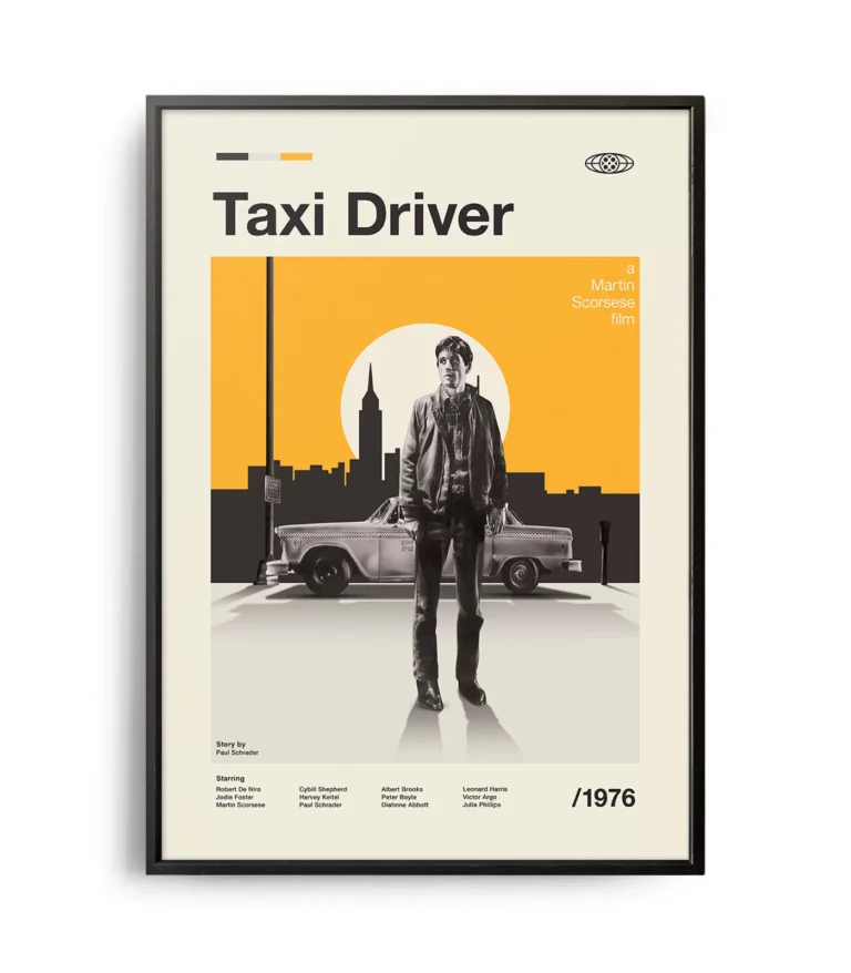 Mid-century modern Taxi Driver movie poster