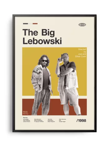 Mid-century modern The Big Lebowski movie poster