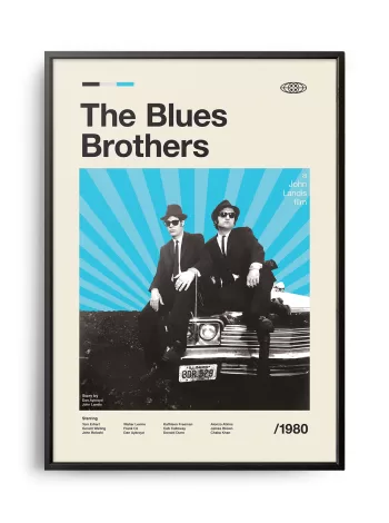 Mid-century modern The Blues Brothers movie poster