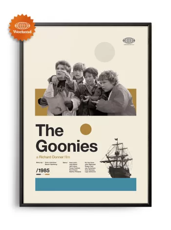 Mid-century modern The Goonies movie poster