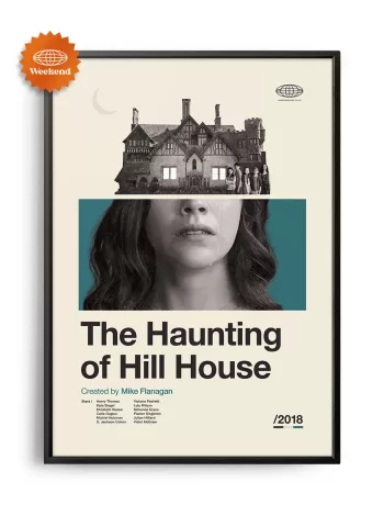 Mid-century modern The Haunting of Hill House movie poster