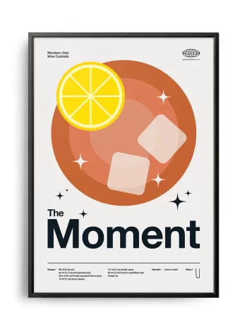 Mid-century modern The Moment Cocktail poster