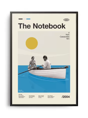 Mid-century modern The Notebook movie poster