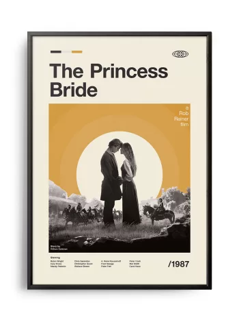Mid-century modern The Princess Bride movie poster