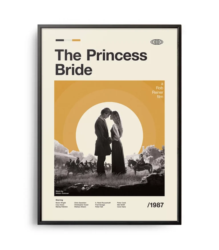 Mid-century modern The Princess Bride movie poster