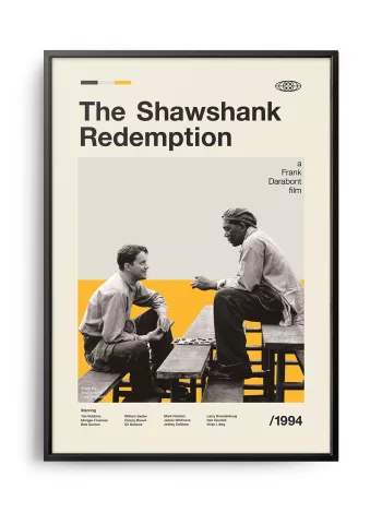 Mid-century modern The Shawshank Redemption movie poster