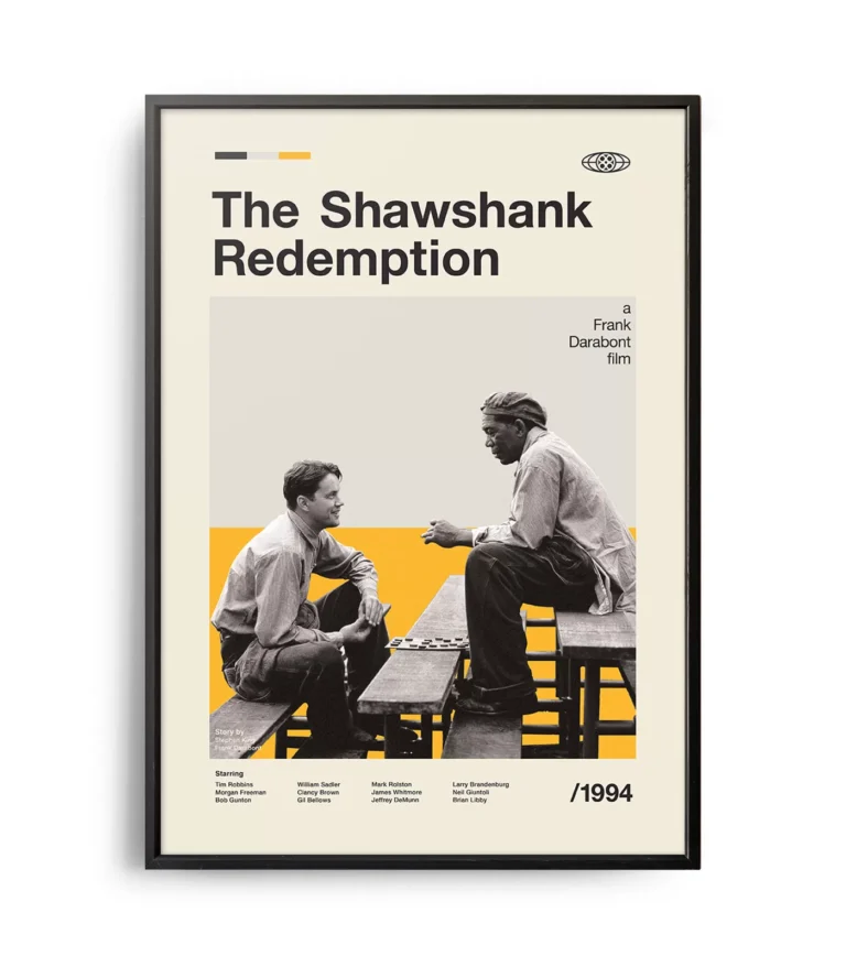 Mid-century modern The Shawshank Redemption movie poster