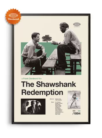 Mid-century modern The Shawshank Redemption movie poster