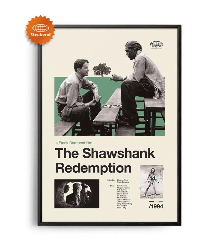 Mid-century modern The Shawshank Redemption movie poster