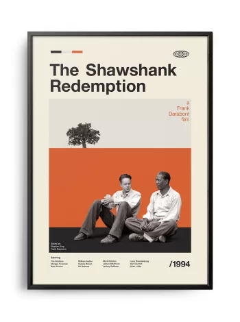 Mid-century modern The Shawshank Redemption movie poster