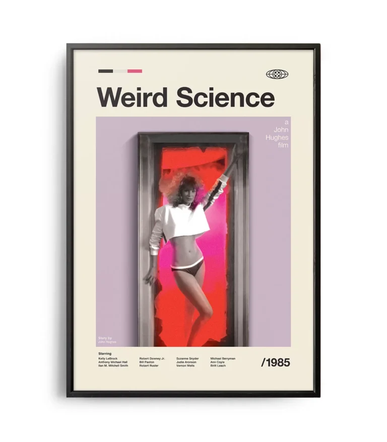 Mid-century modern Weird Science movie poster