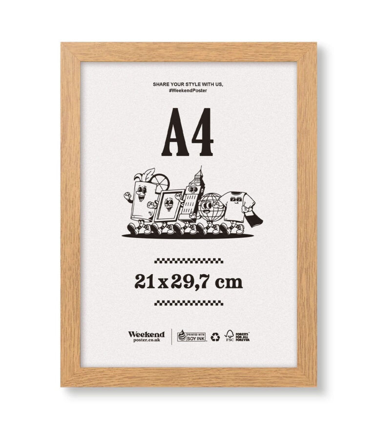 Wooden Frame - A4 (21x29.7 cm)