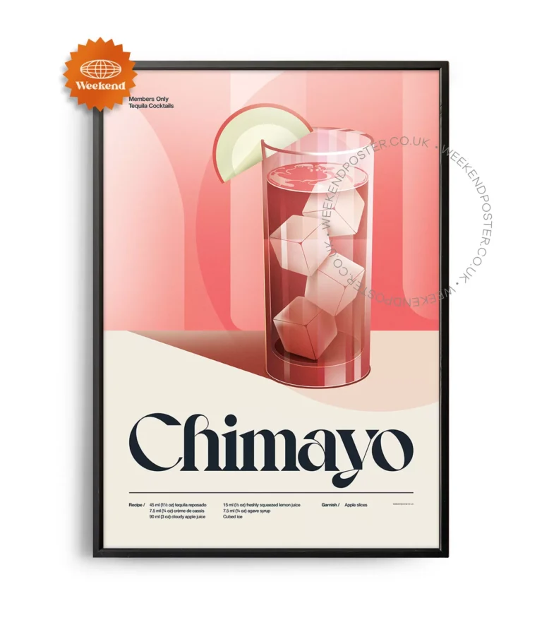 Mid-century retro Chimayo Cocktail poster