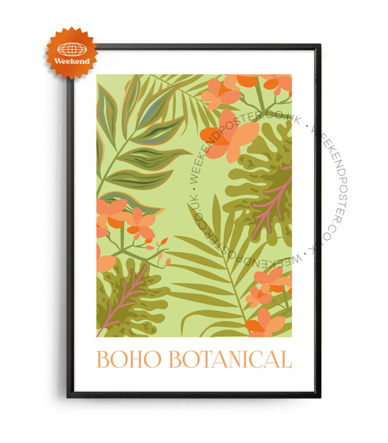 Boho Botanical poster