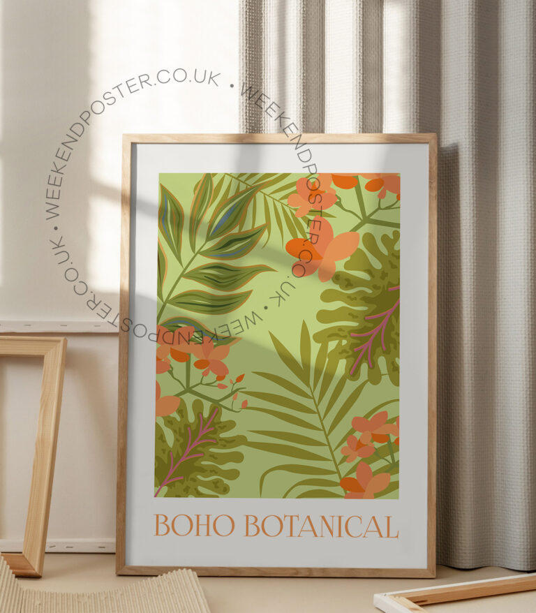 Boho Botanical poster