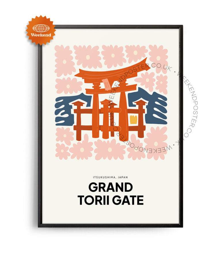 Grand Torii Gate Japan landmark poster