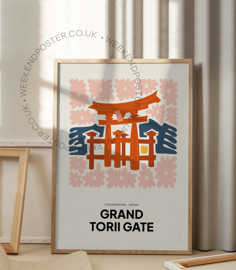Grand Torii Gate Japan landmark poster
