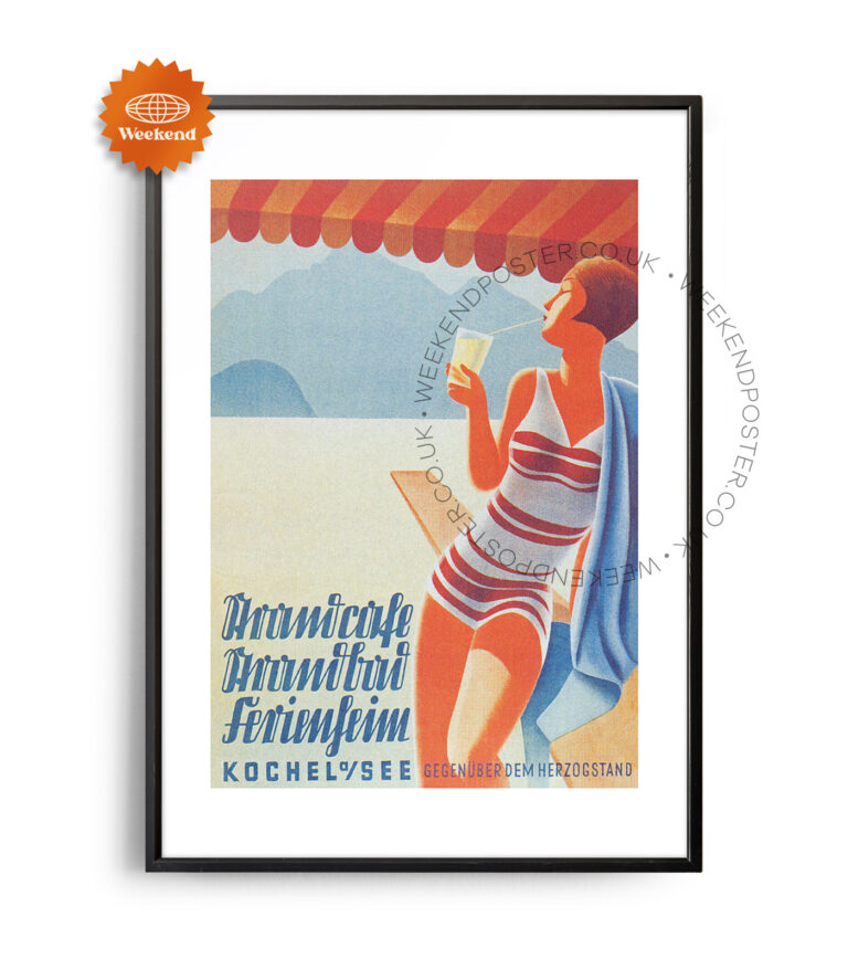 Summer Woman vintage poster