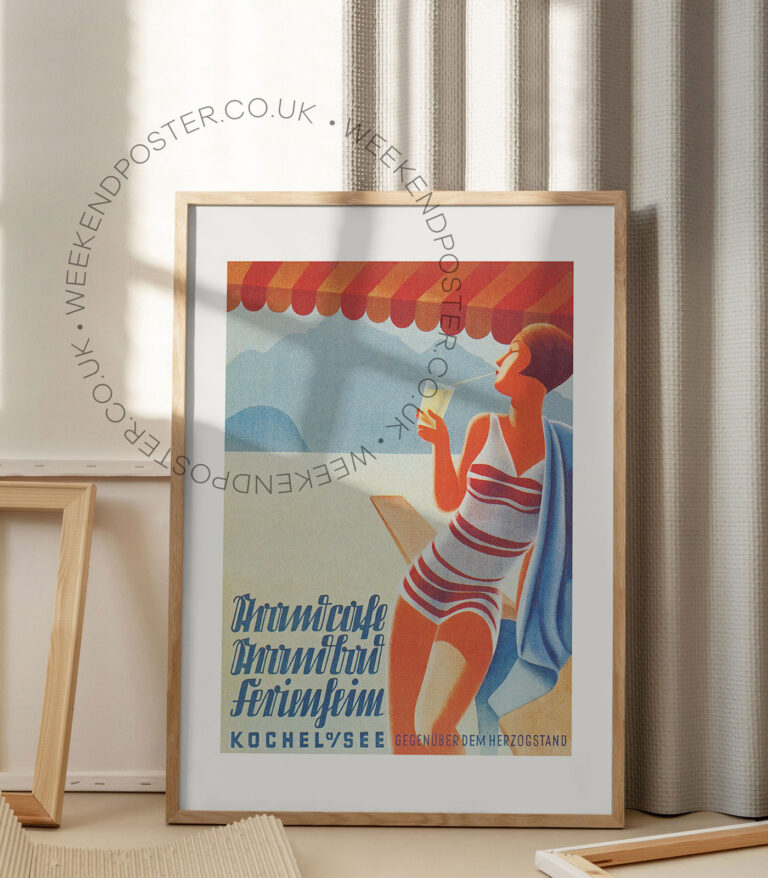 Summer Woman vintage poster