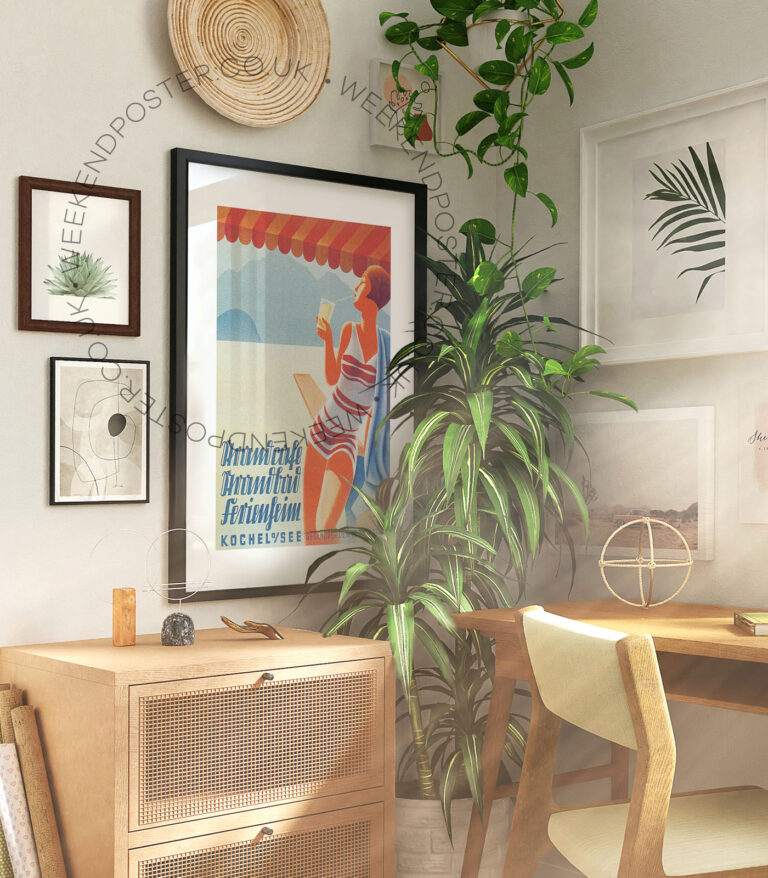 Summer Woman vintage poster