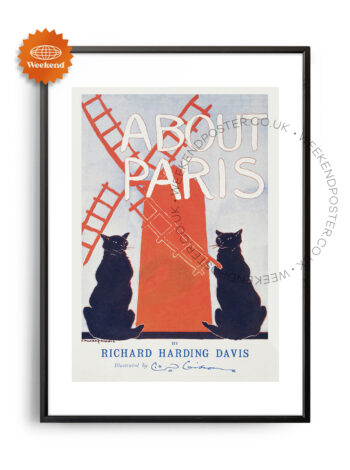 About Paris vintage poster