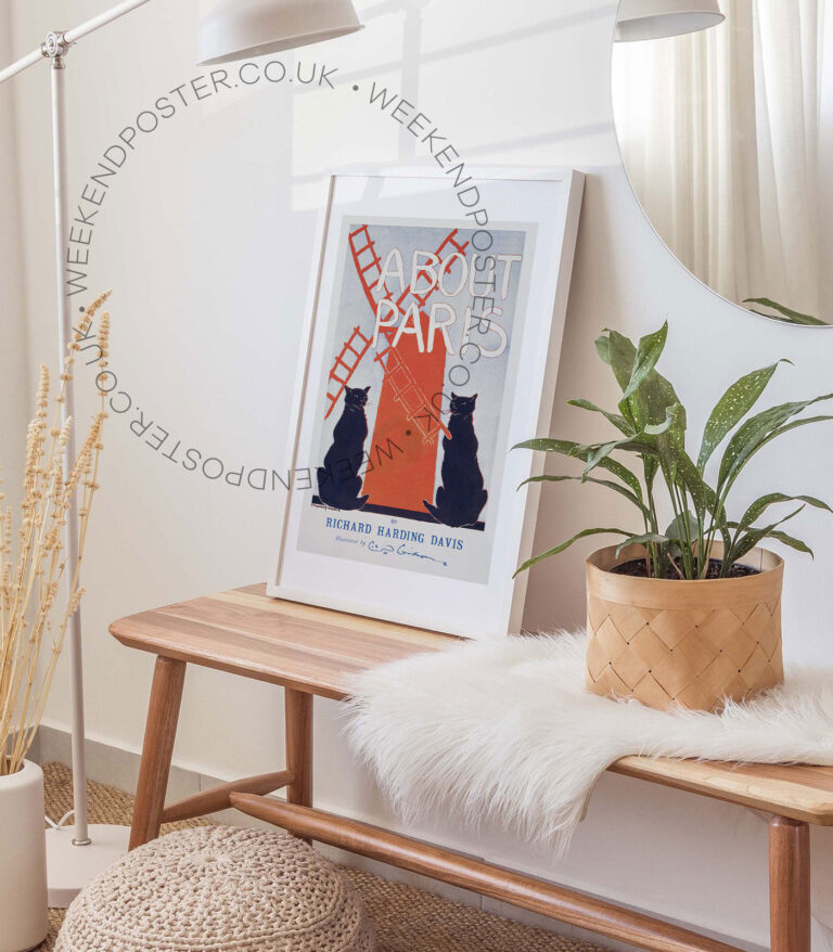 About Paris vintage poster