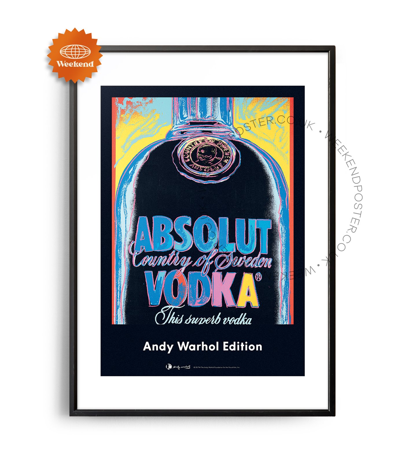 Absolut Vodka Andy Warhol Edition vintage poster - Weekend Poster