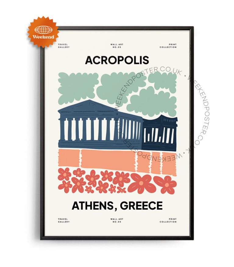 Acropolis Athens Greece landmark poster