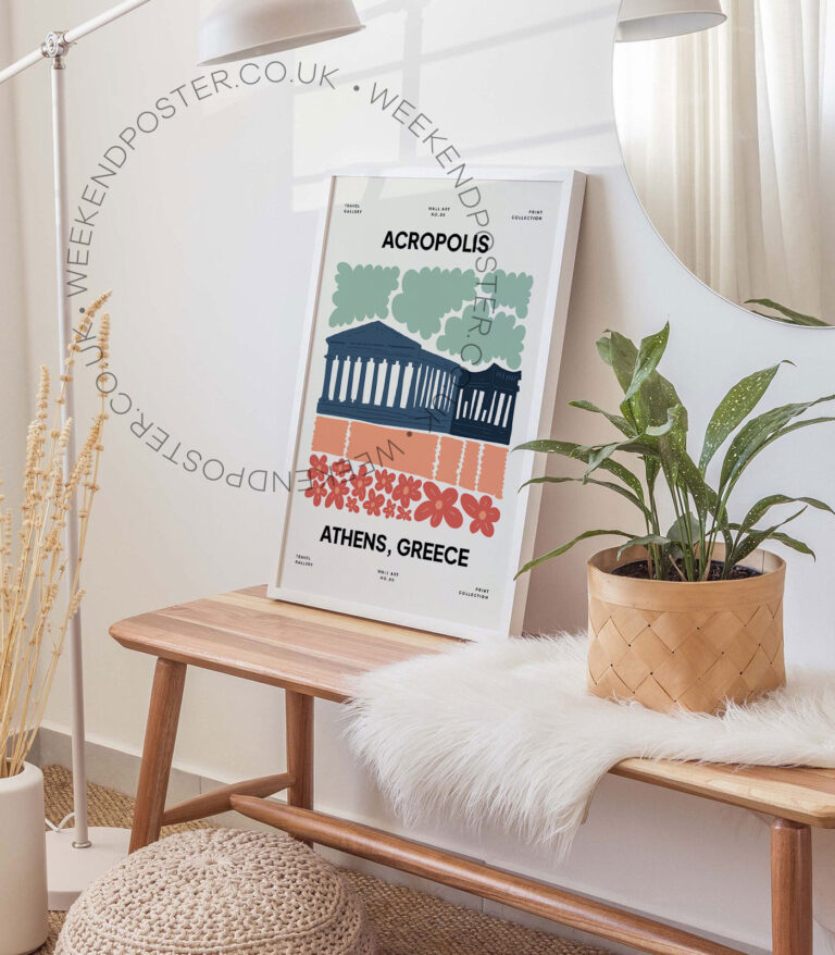 Acropolis Athens Greece landmark poster