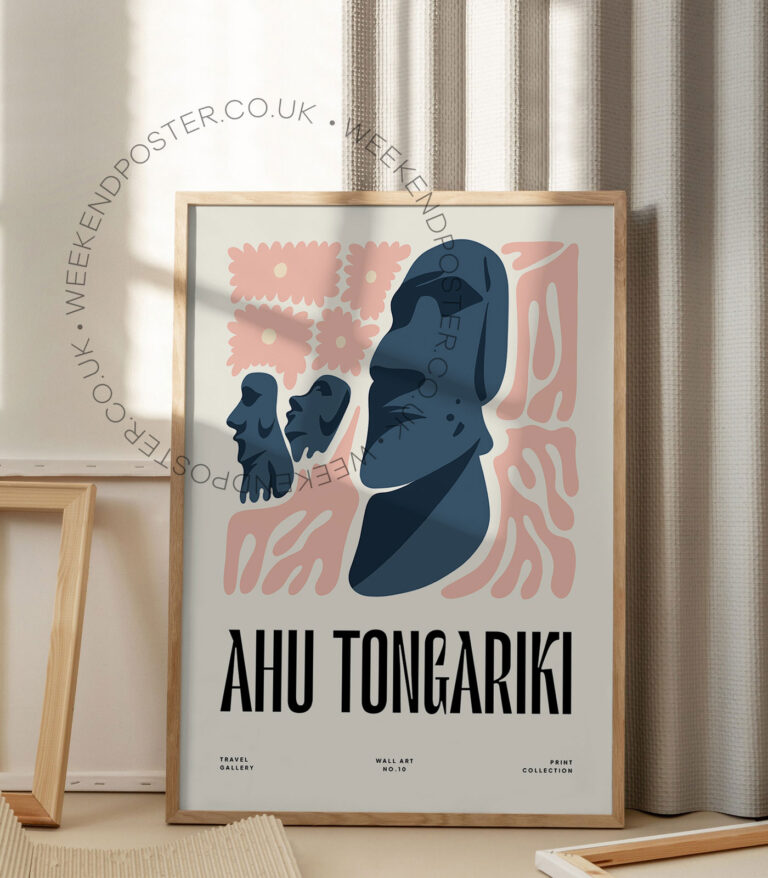 Ahu Tongariki landmark poster