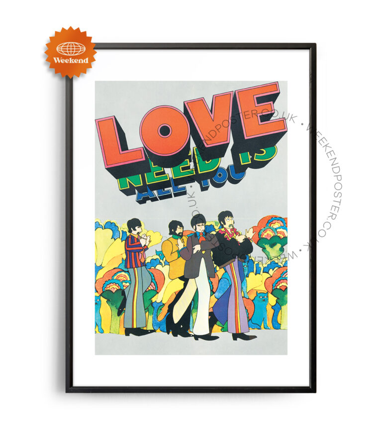 All You Need İs Love vintage poster