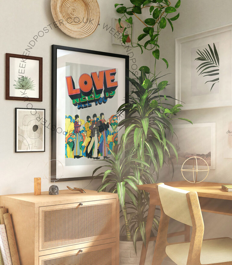 All You Need İs Love vintage poster