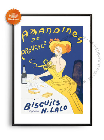 Amandines De Provence Biscuits H Lalo vintage poster