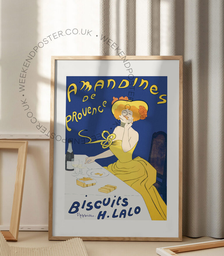 Amandines De Provence Biscuits H Lalo vintage poster