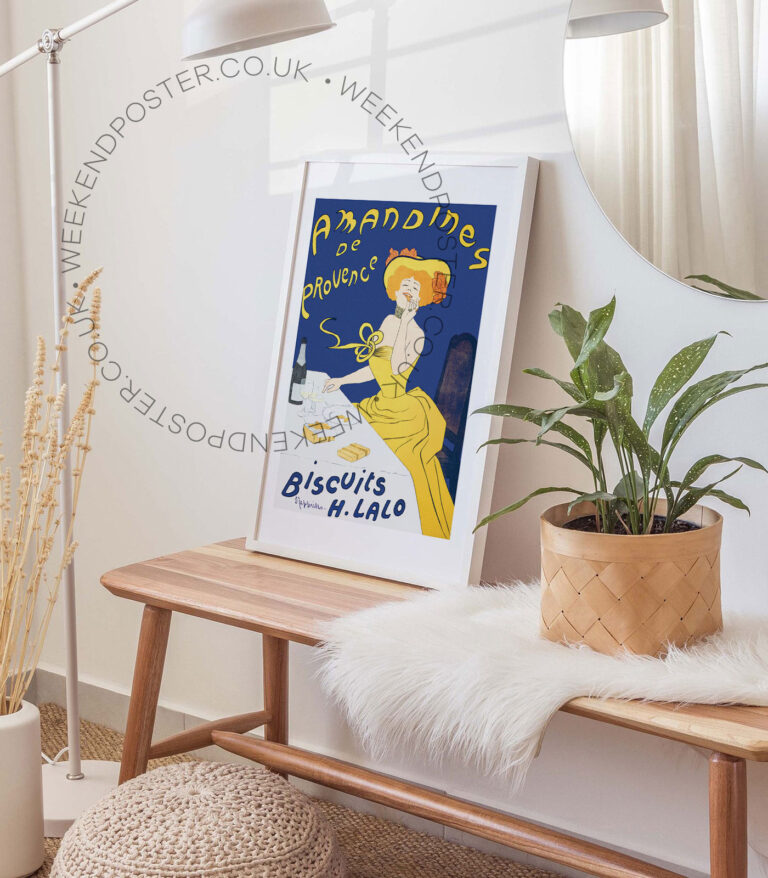 Amandines De Provence Biscuits H Lalo vintage poster